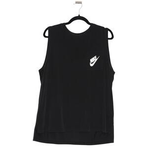 Nike Black Logo Muscle Tee Tank Top w Pocket Large